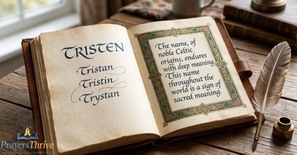 Tristen Variant Spelling, Same Sacred Meaning
