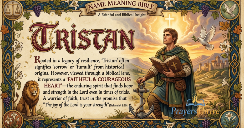 Tristan Name Meaning Bible: A Faithful and Biblical Insight