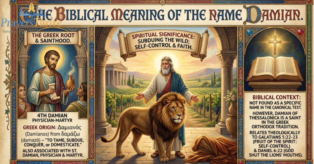 Damian Name Meaning in Bible