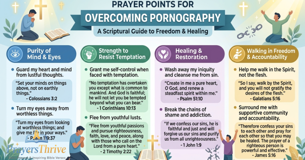 60+ Pornography Prayer Points With Scriptures