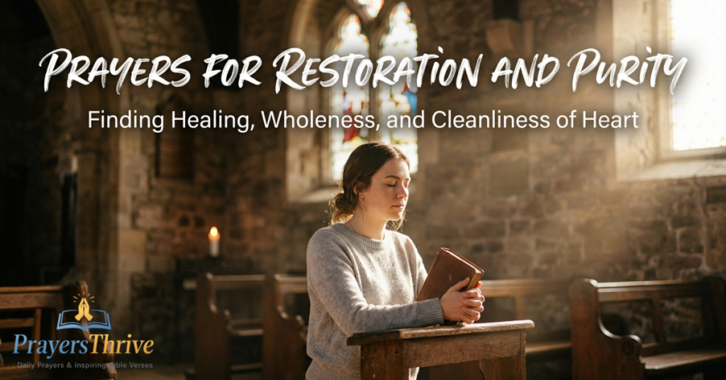 PRAYERS FOR RESTORATION AND PURITY