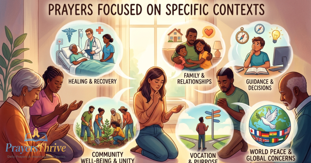 PRAYERS FOCUSED ON SPECIFIC CONTEXTS