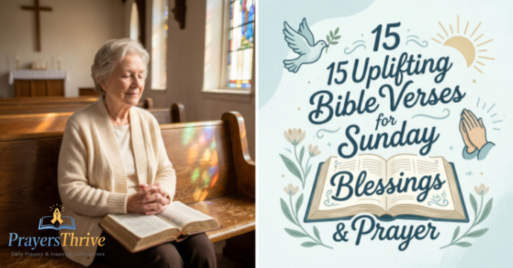 15 Uplifting Bible Verses for Sunday Blessings Prayer