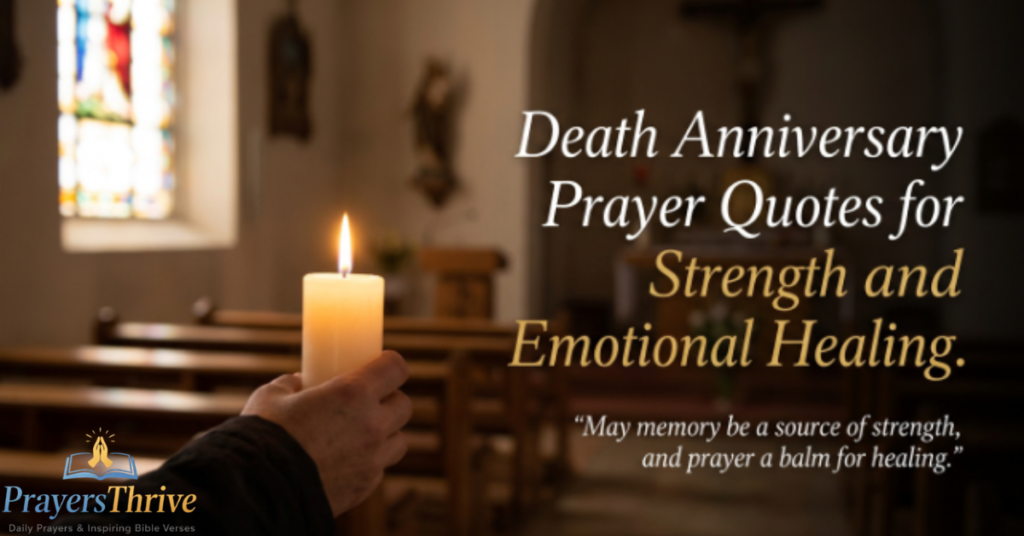 Death Anniversary Prayer Quotes for Strength and Emotional Healing