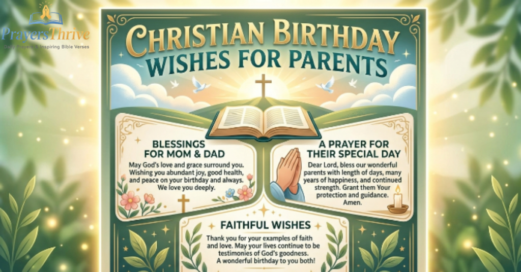 Christian Birthday Wishes for Parents