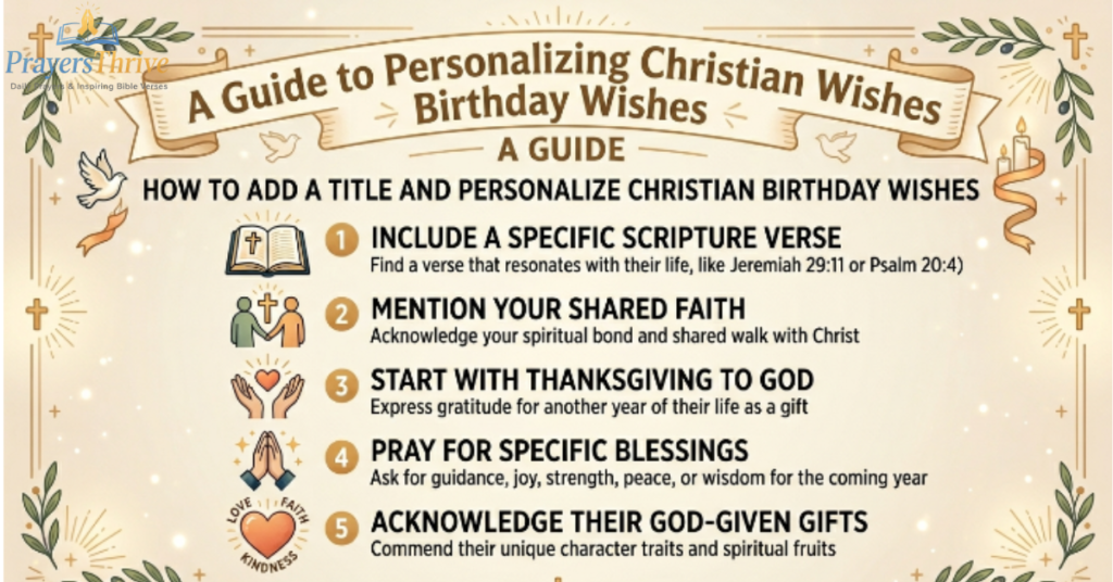 How to Personalize These Christian Birthday Wishes
