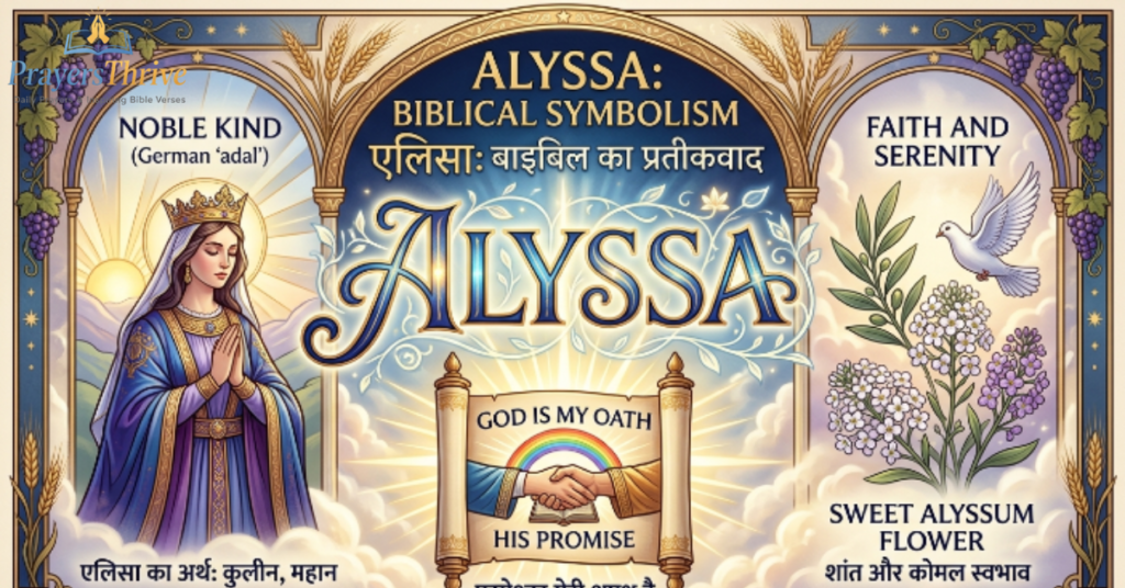 Biblical Symbolism Encoded in the Name Alyssa