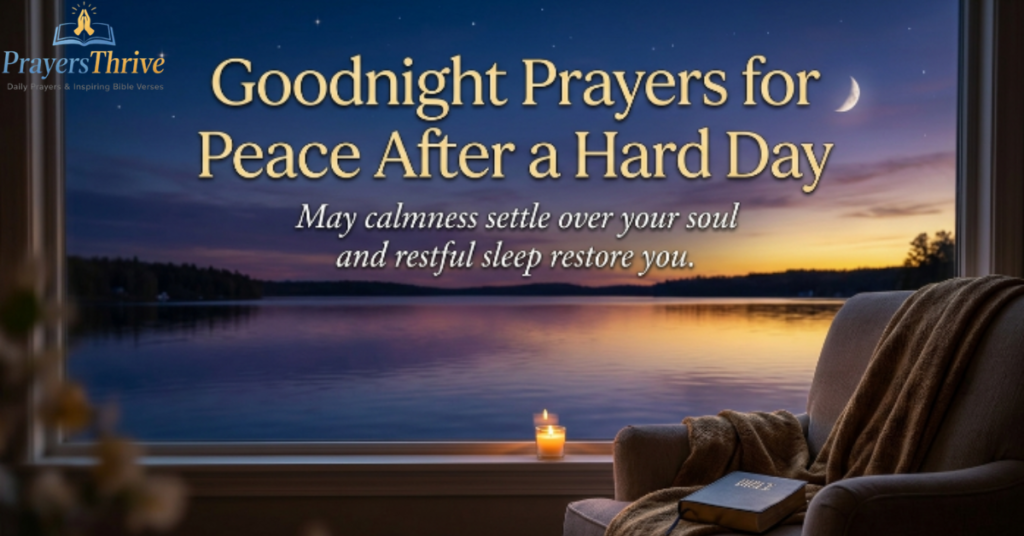 Goodnight Prayers for Peace After a Hard Day