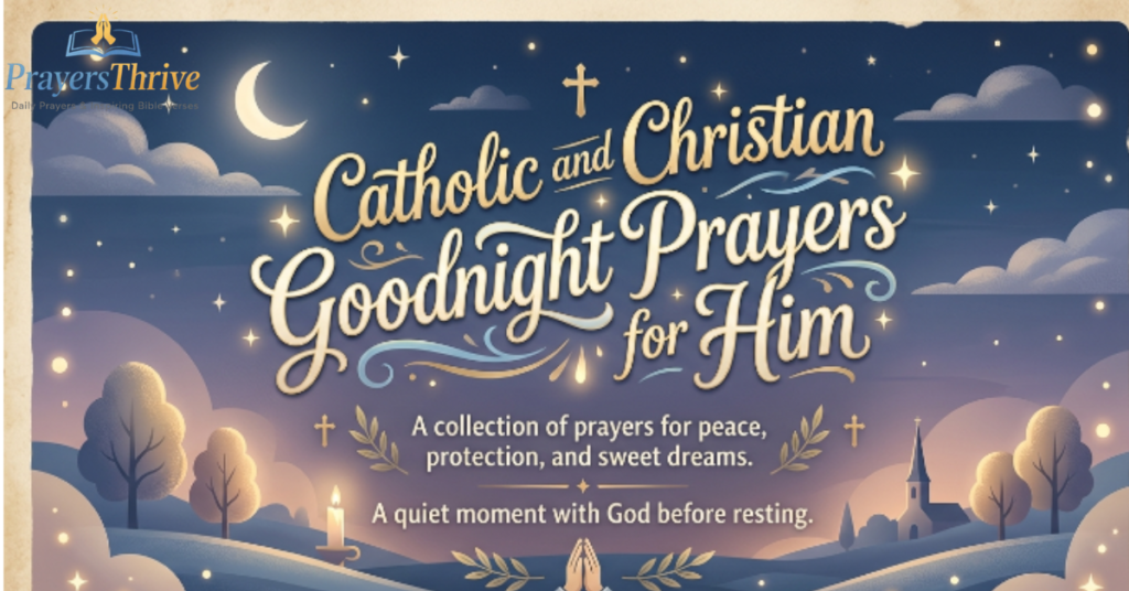 Catholic and Christian Goodnight Prayers for Him