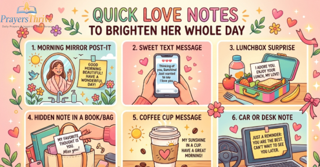 Quick Love Notes to Brighten Her Whole Day
