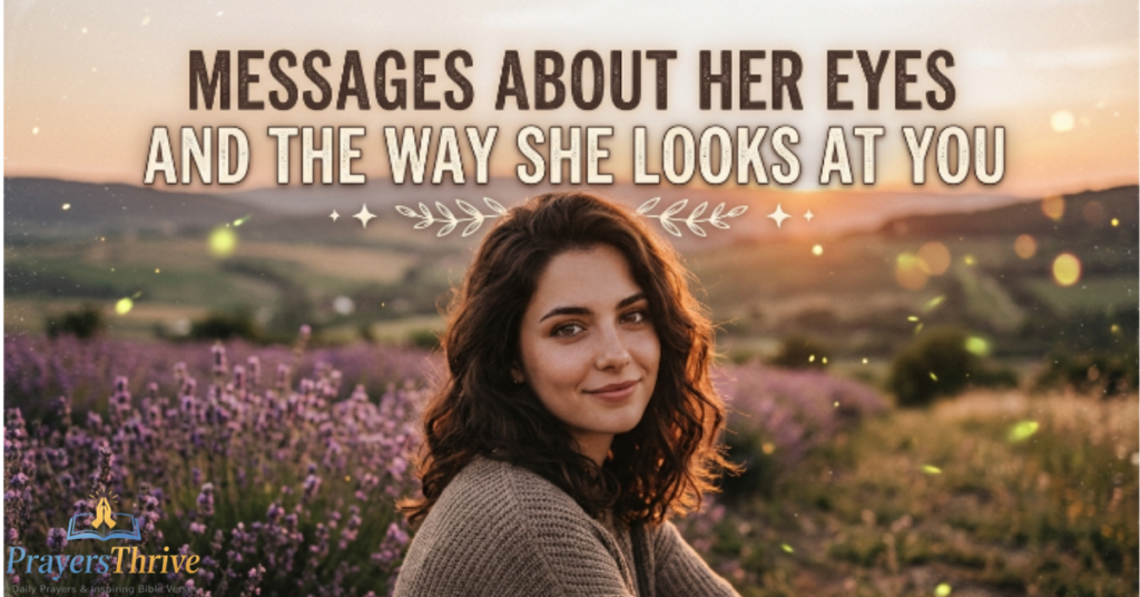 Messages About Her Eyes and the Way She Looks at You