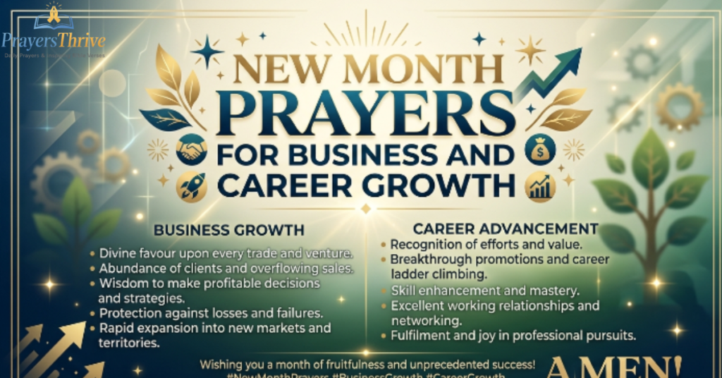 New Month Prayers for Business and Career Growth