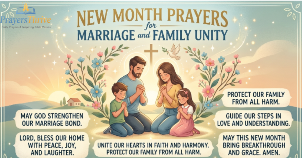 New Month Prayers for Marriage and Family Unity