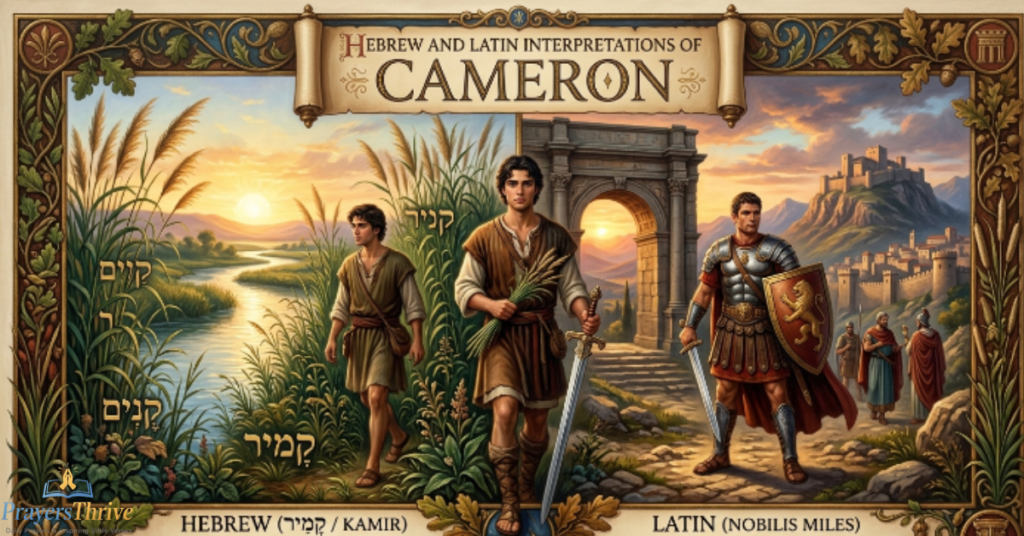 Hebrew and Latin Interpretations of Cameron