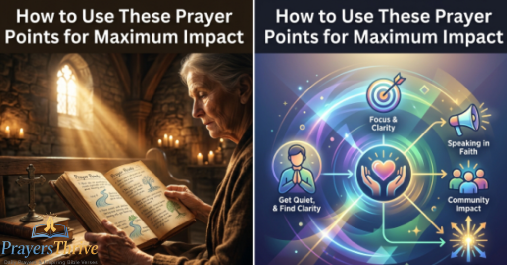 How to Use These Prayer Points for Maximum Impact