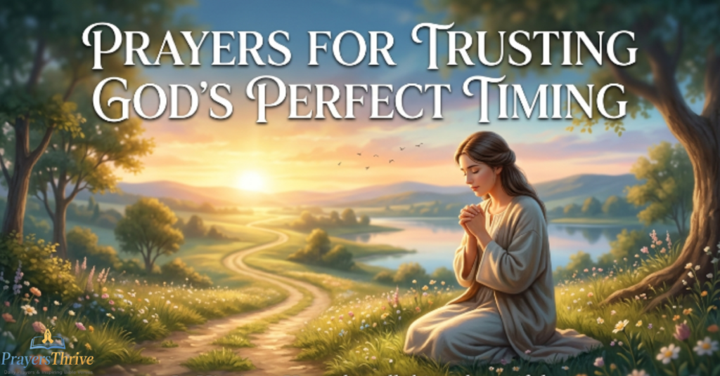 Prayers for Trusting God's Perfect Timing