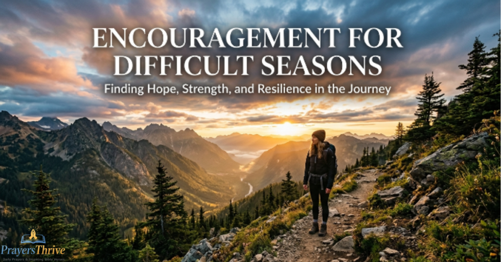 Encouragement for Difficult Seasons