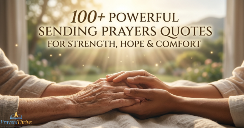 100+ Powerful Sending Prayers Quotes for Strength, Hope & Comfort