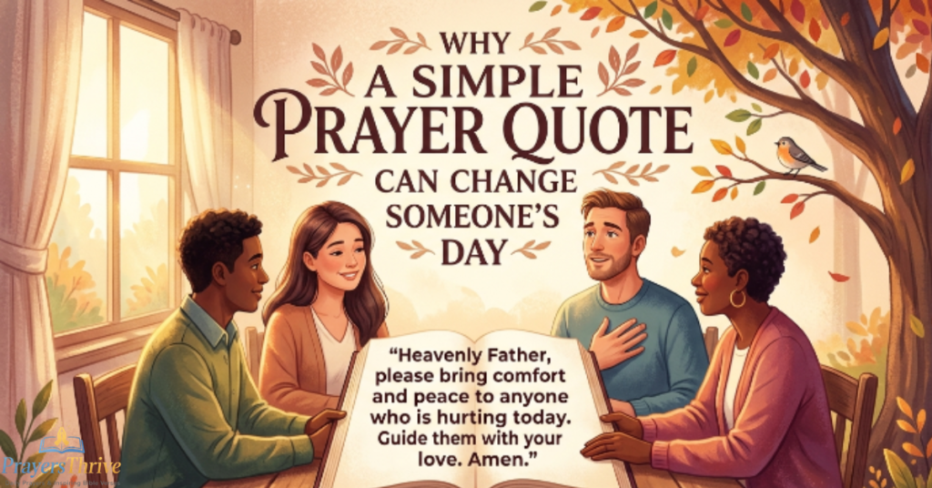 Why a Simple Prayer Quote Can Change Someone's Day