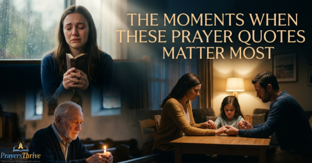 The Moments When These Prayer Quotes Matter Most