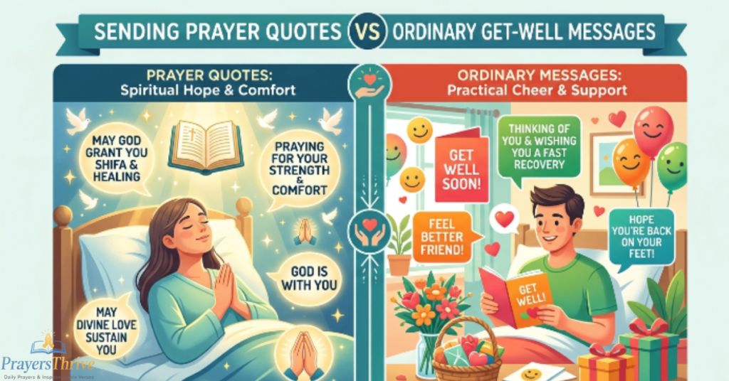 Sending Prayer Quotes vs Ordinary Get-Well Messages