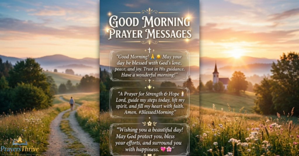 Good Morning Prayer Messages for WhatsApp and Instagram