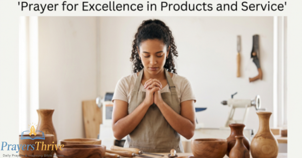 Prayer for Excellence in Products and Service