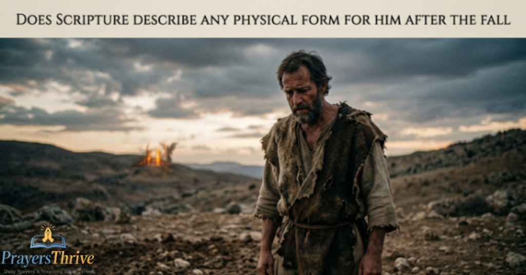 Does Scripture Describe Any Physical Form for Him After the Fall