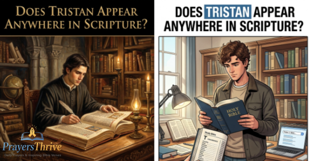 Does Tristan Appear Anywhere in Scripture?