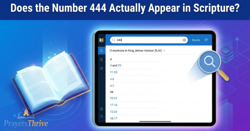 Does the Number 444 Actually Appear in Scripture?