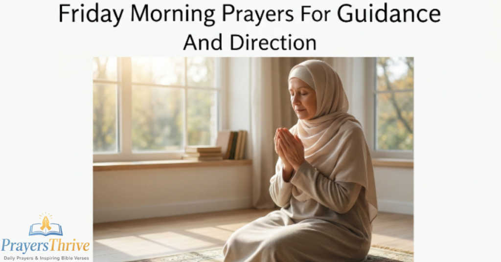 Friday Morning Prayers For Guidance And Direction
