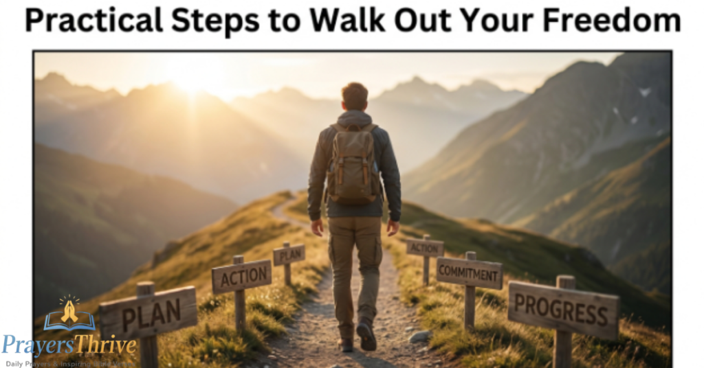 Practical Steps to Walk Out Your Freedom