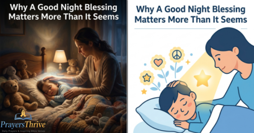 Why A Good Night Blessing Matters More Than It Seems