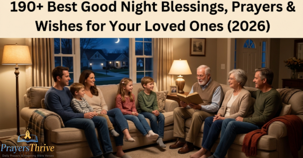 190+ Best Good Night Blessings, Prayers & Wishes for Your Loved Ones (2026)