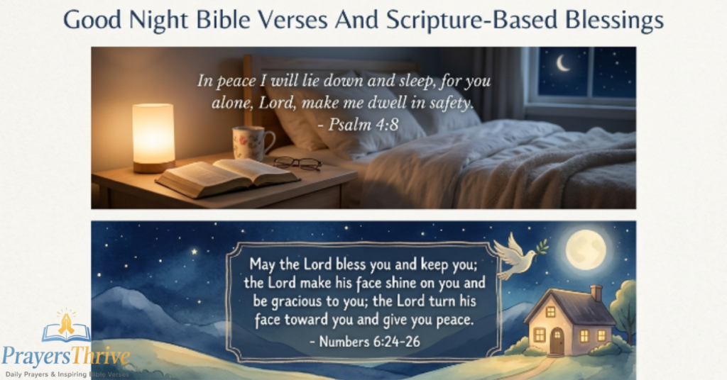 Good Night Bible Verses And Scripture-Based Blessings
