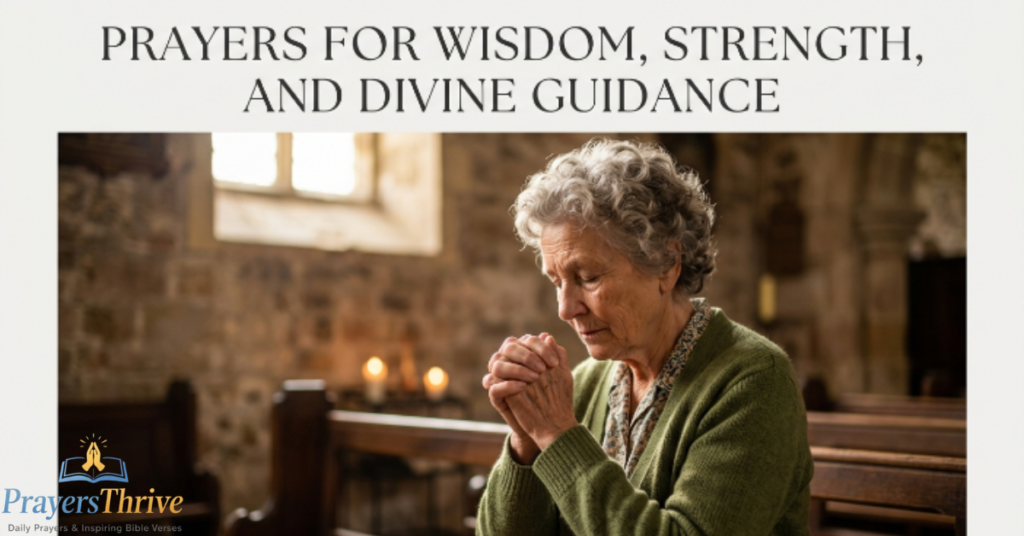 Prayers for Wisdom, Strength, and Divine Guidance