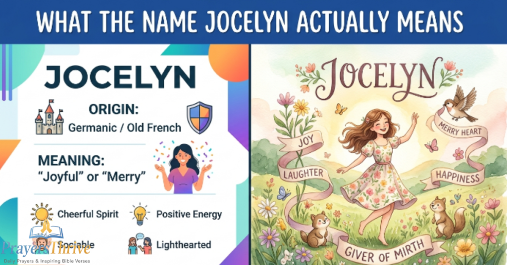 What the Name Jocelyn Actually Means