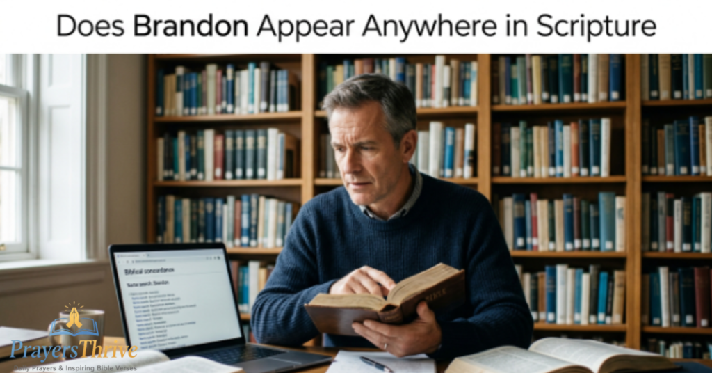 Does Brandon Appear Anywhere in Scripture