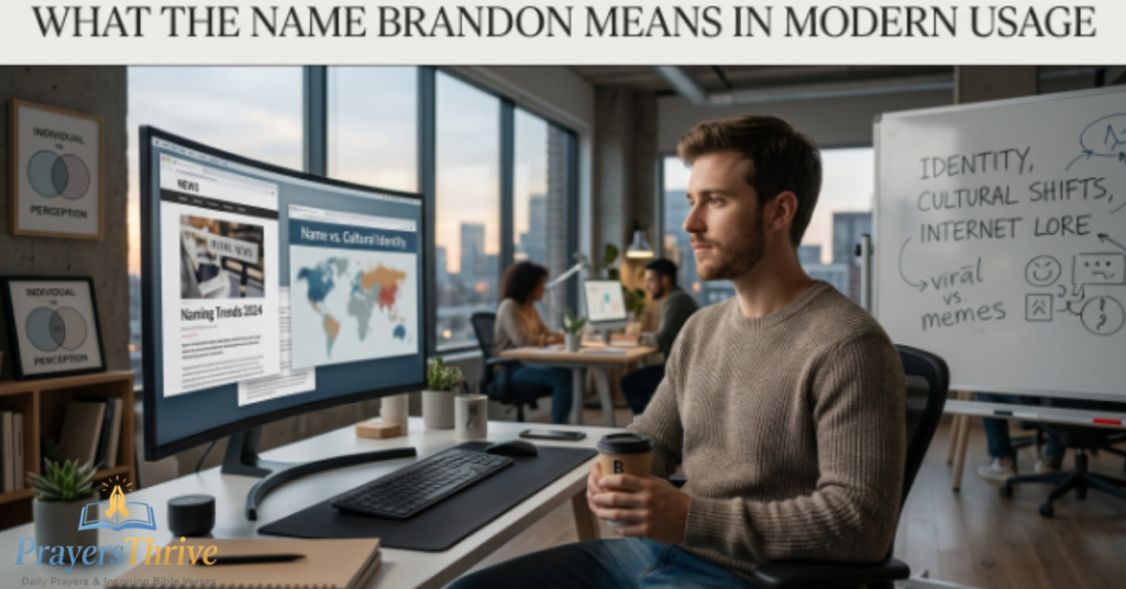 What the Name Brandon Means in Modern Usage
