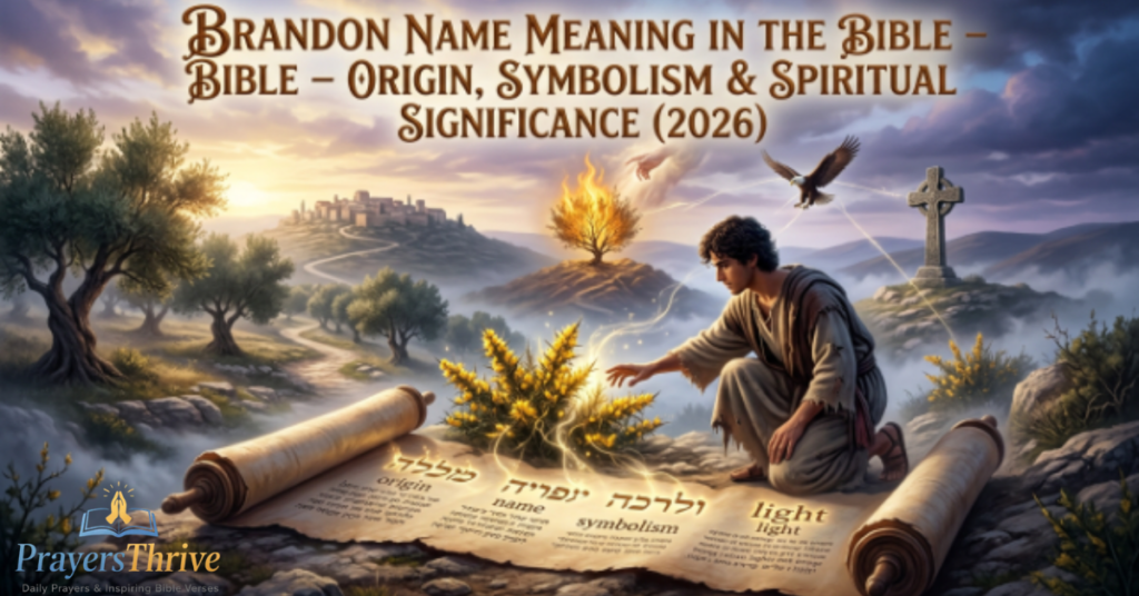 Brandon Name Meaning in the Bible – Origin, Symbolism & Spiritual Significance (2026)