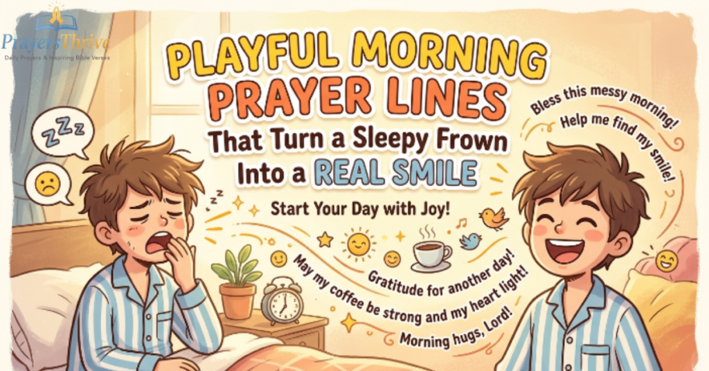 Playful Morning Prayer Lines That Turn a Sleepy Frown Into a Real Smile