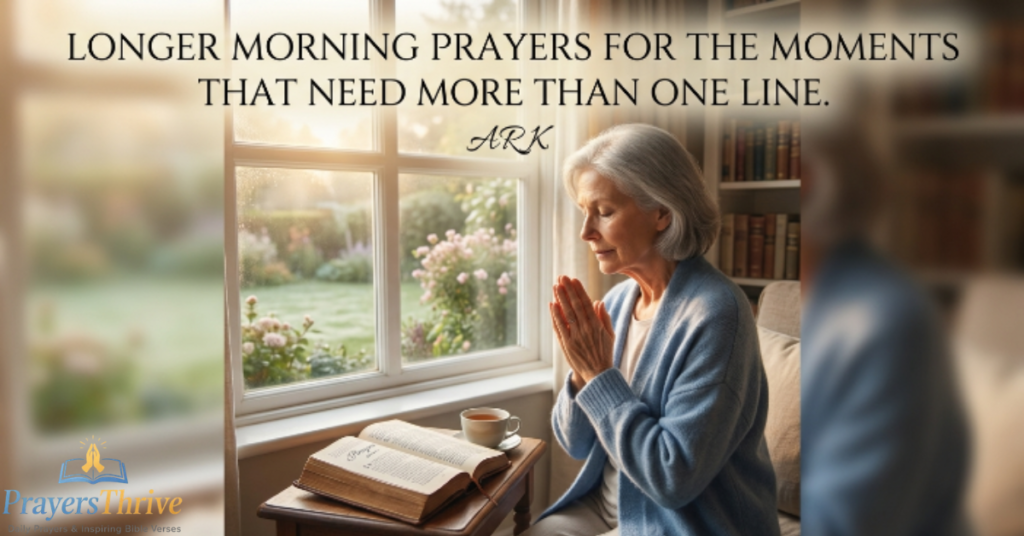 Longer Morning Prayers for the Moments That Need More Than One Line