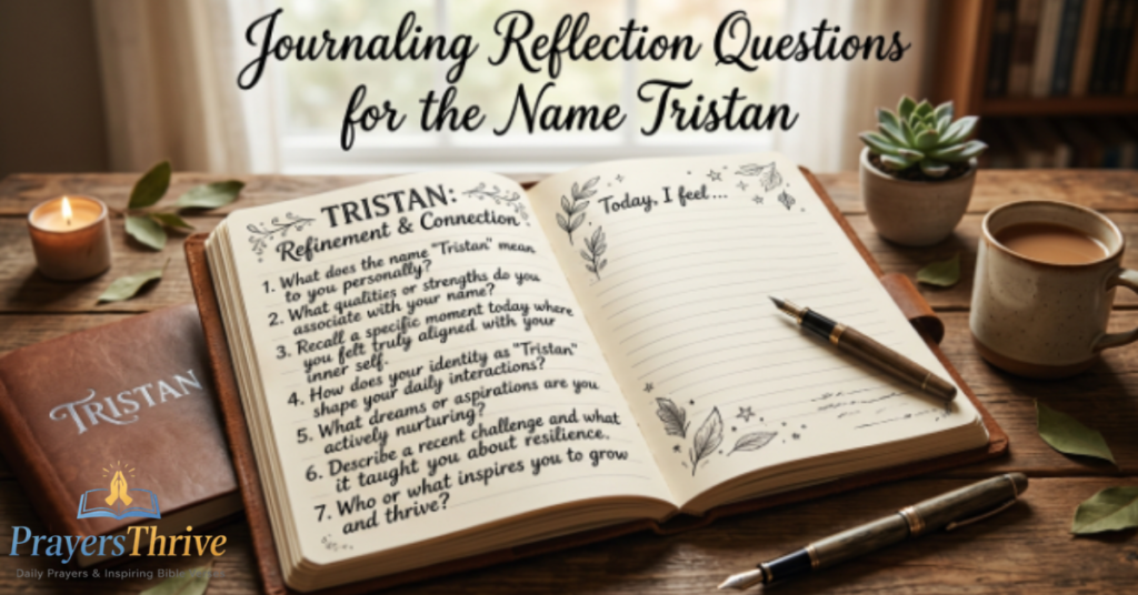 Journaling Reflection Questions for the Name Tristan