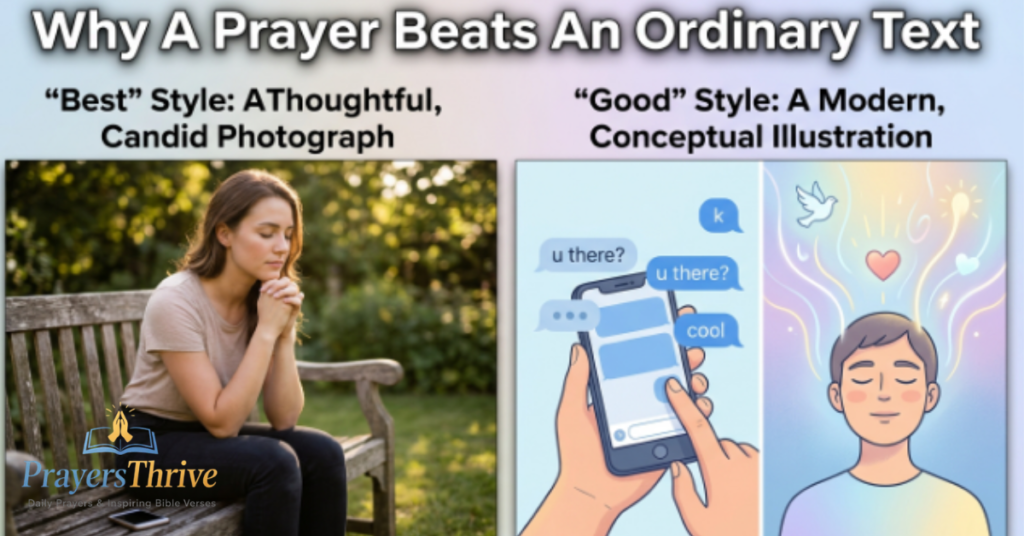 Why A Prayer Beats An Ordinary Text