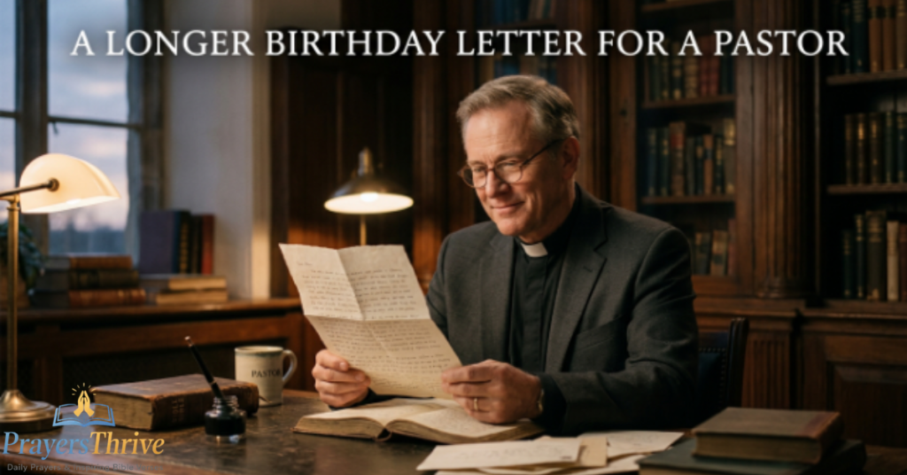 A Longer Birthday Letter for a Pastor