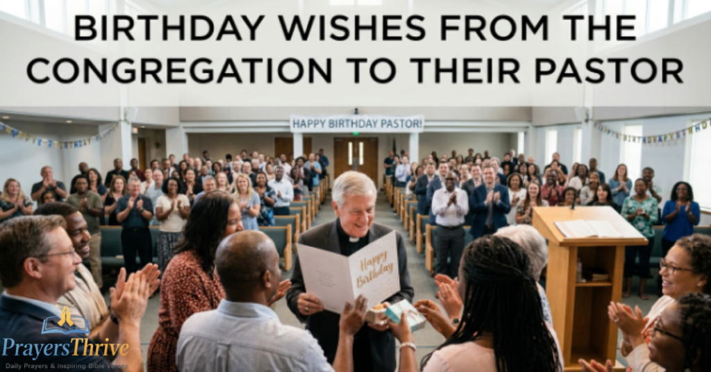 Birthday Wishes from the Congregation to Their Pastor