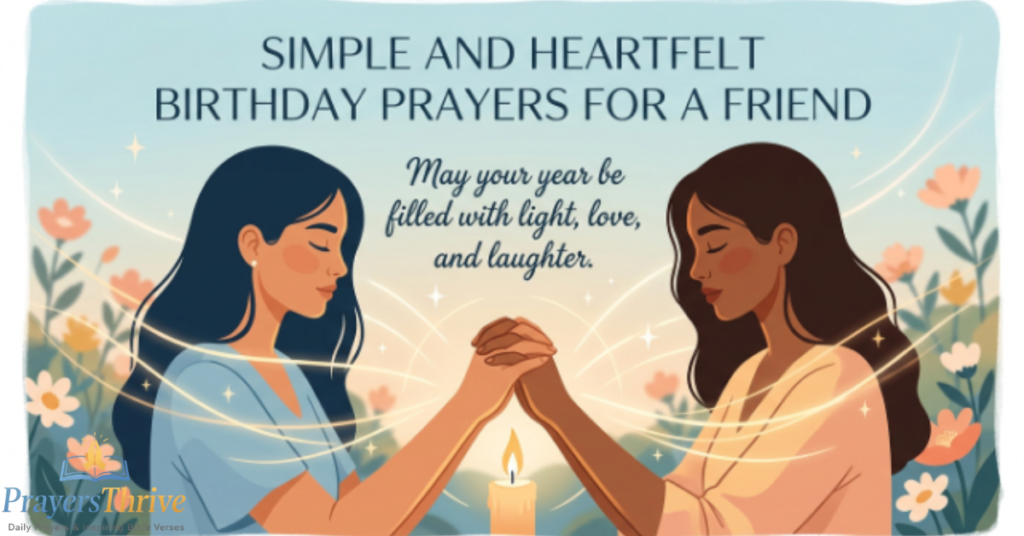Simple and Heartfelt Birthday Prayers for a Friend