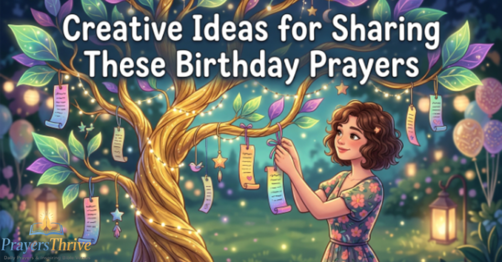 Creative Ideas for Sharing These Birthday Prayers