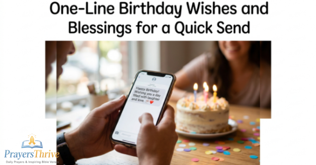 One-Line Birthday Wishes and Blessings for a Quick Send