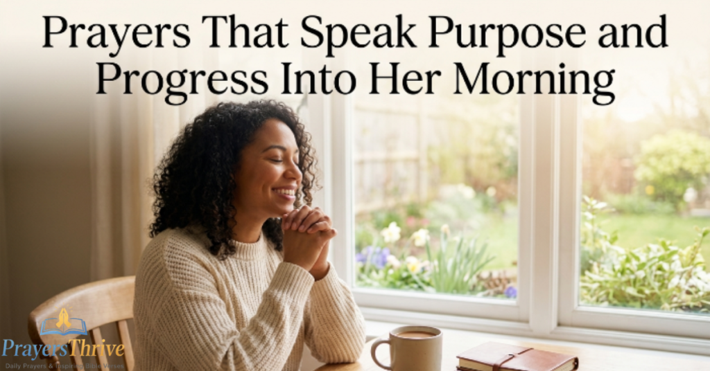 Prayers That Speak Purpose and Progress Into Her Morning
